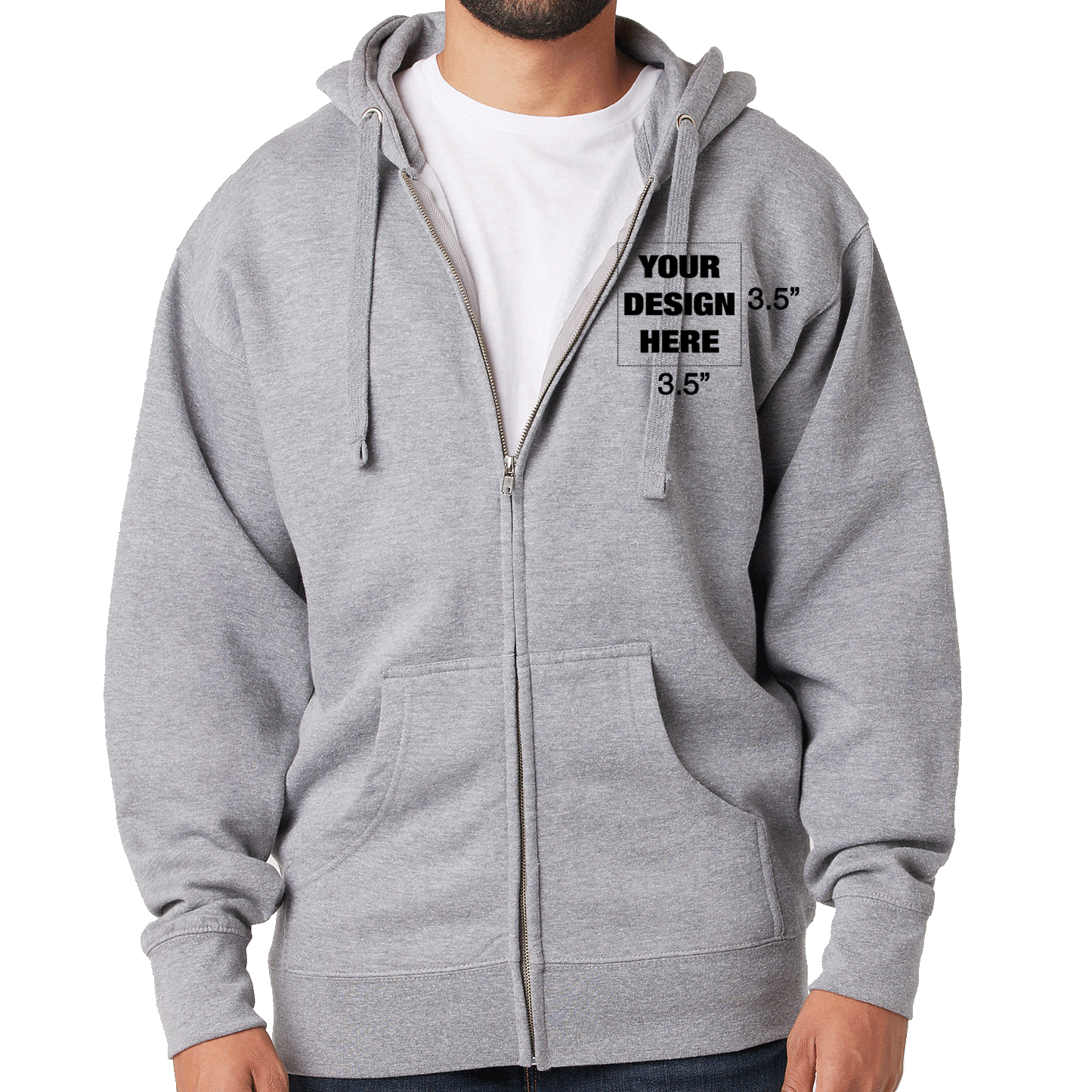 FULL-ZIP HOODIE - CUSTOM PRINTING