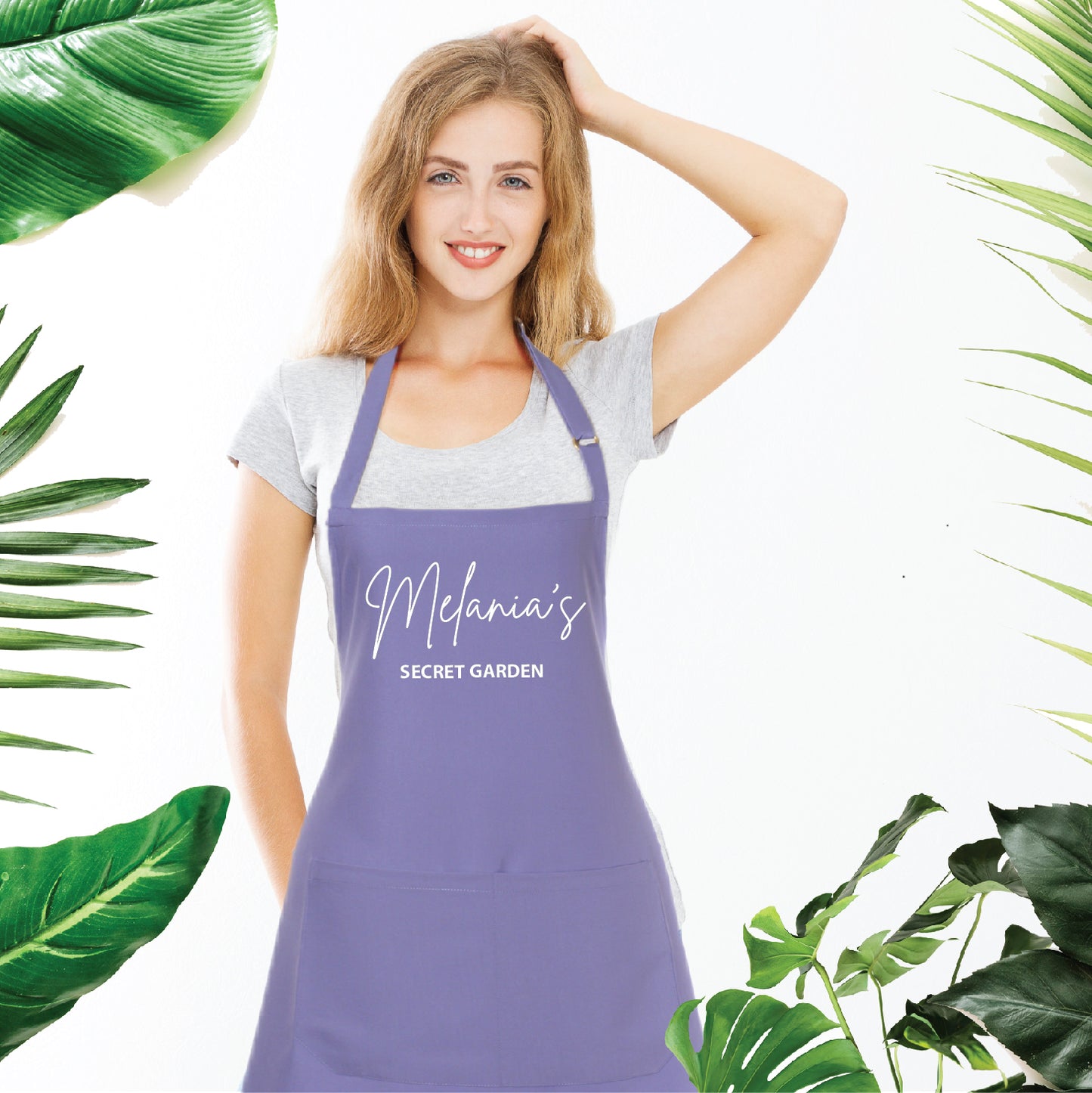 Personalized Text Printing on Bib Apron