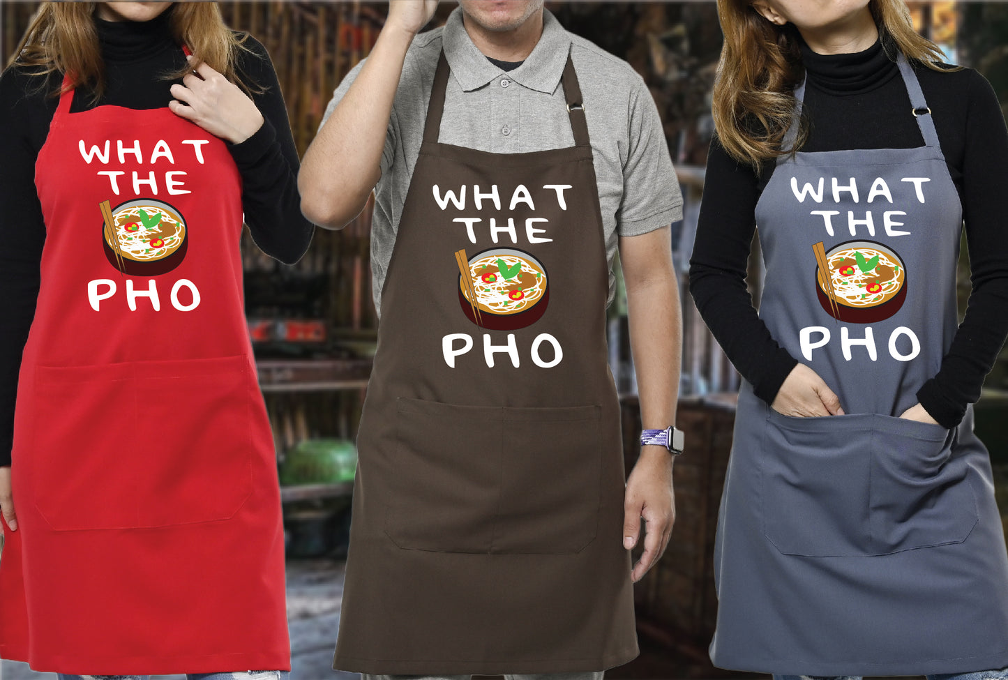 "What the Pho" Cooking Apron