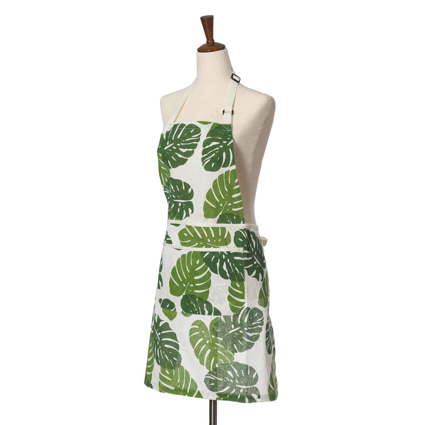 Linen Kitchen Apron with Adjustable Neck Strap