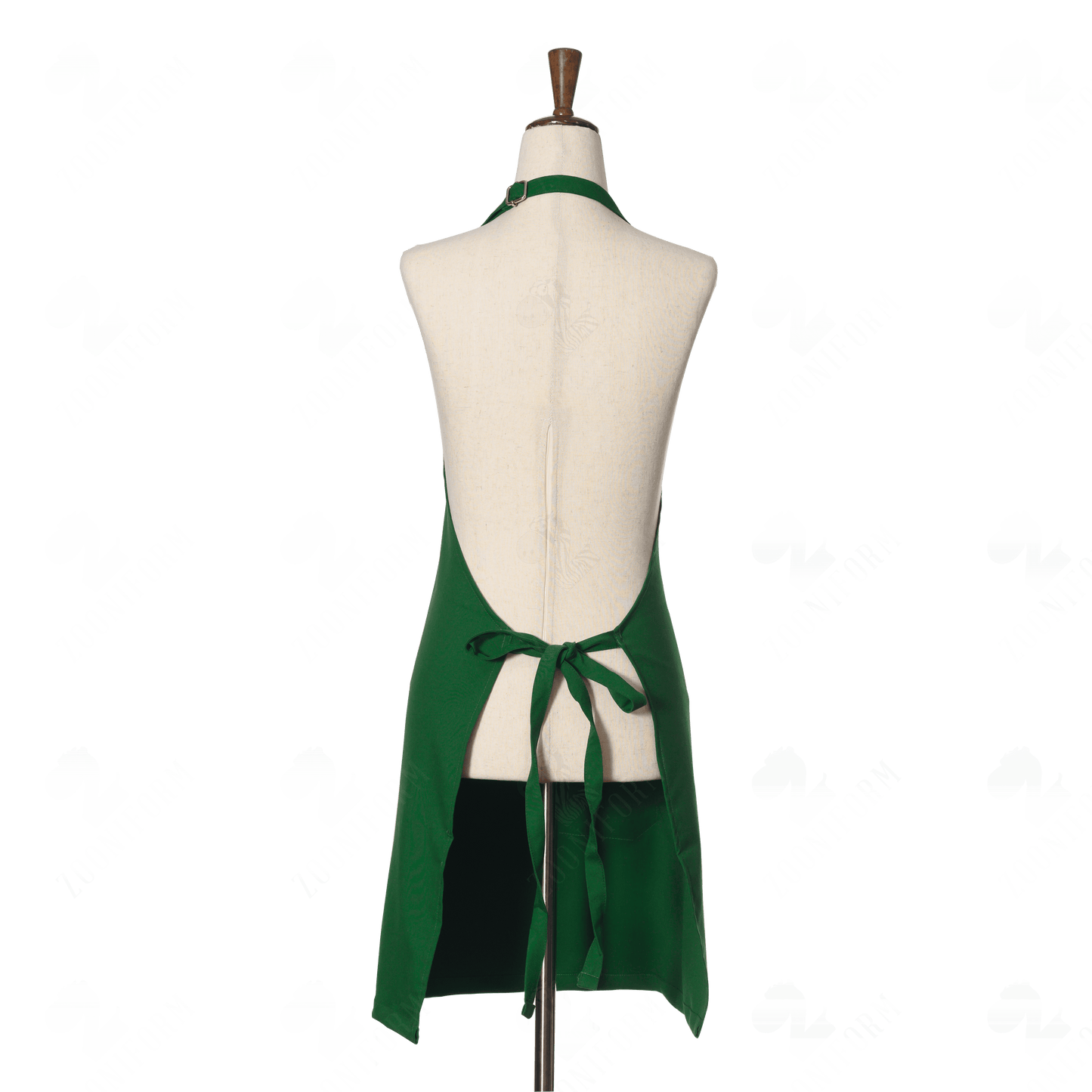 Green Bib Apron Two Pockets