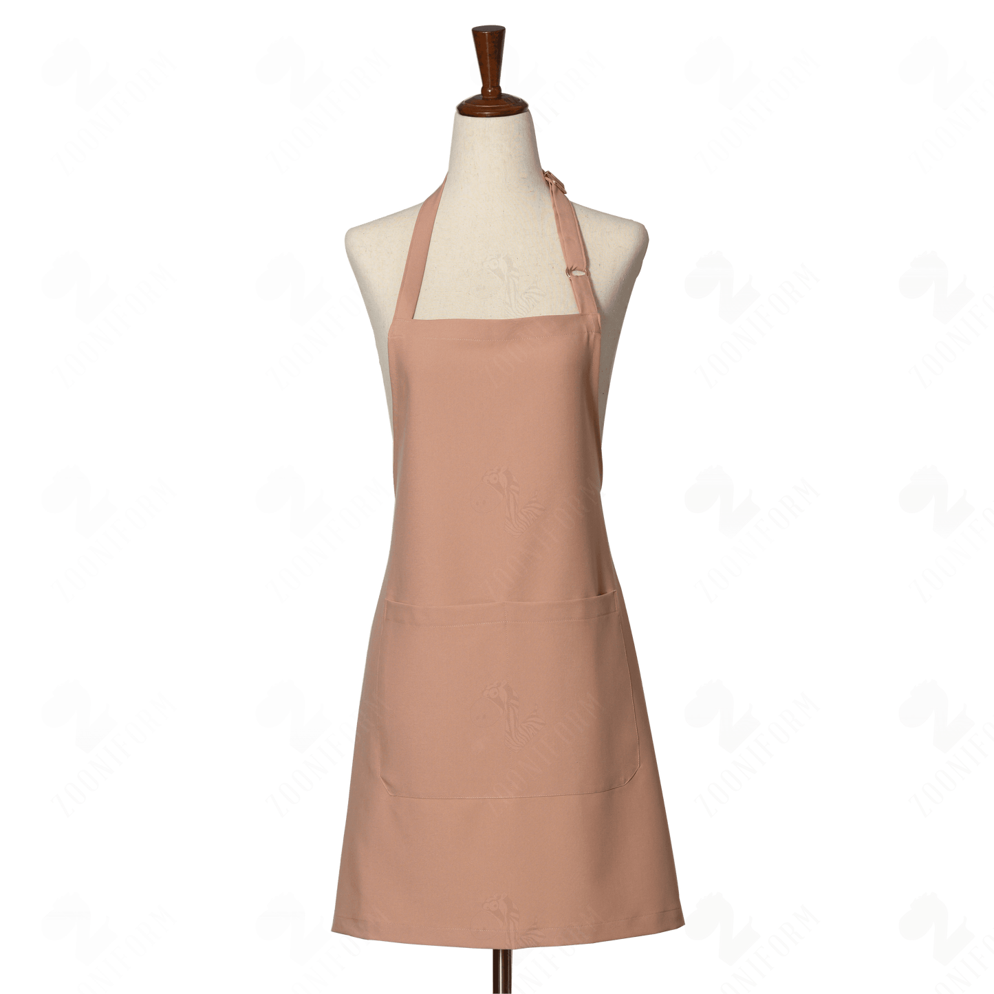 Cappuccino Bib Apron Two Pockets