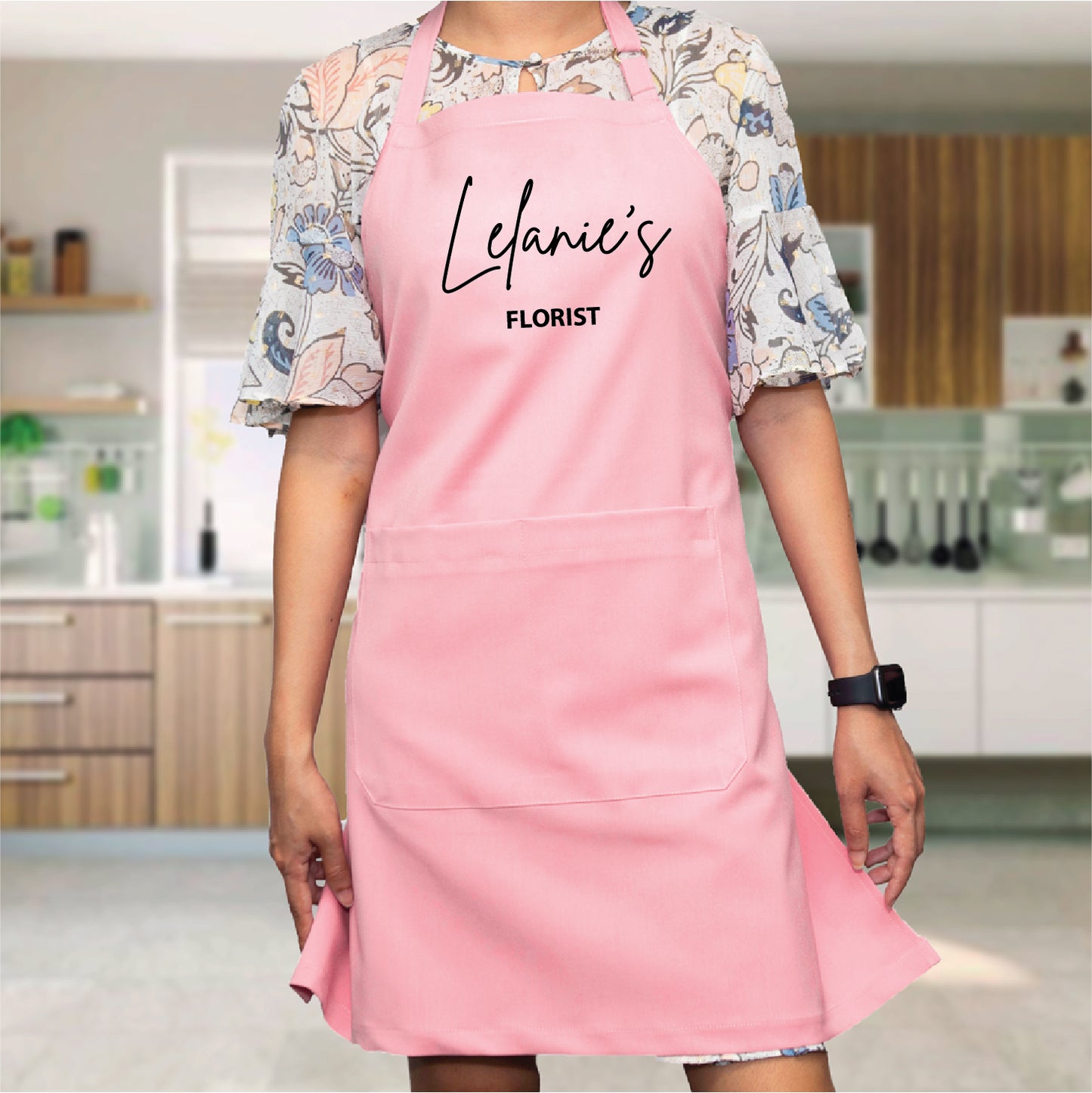 Personalized Text Printing on Bib Apron